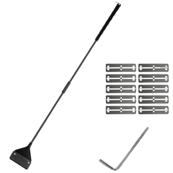 Pet Detachable Aquarium Algae Razor Scraper Cleaning Tool Set (62cm)
