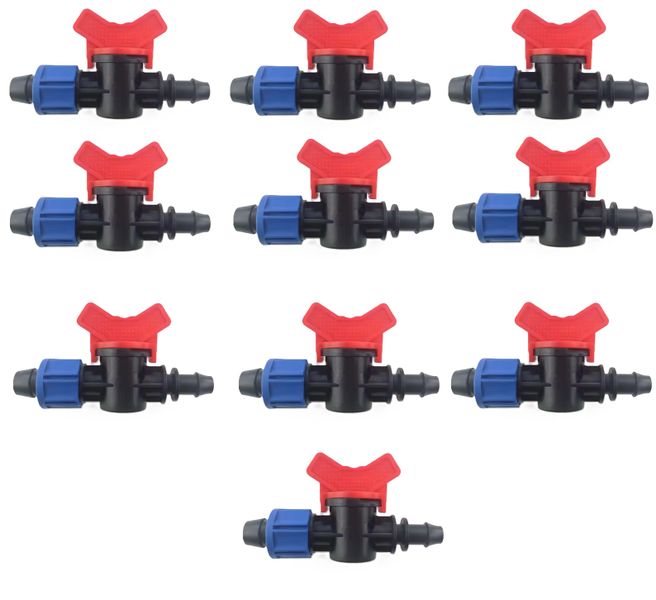 Valve with Lock Nut Swivel 20mm - 10 pack