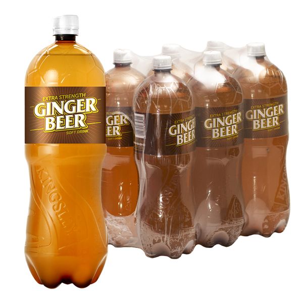 Kingsley Sparkling Soft Drink - Ginger Beer (6 x 2L)