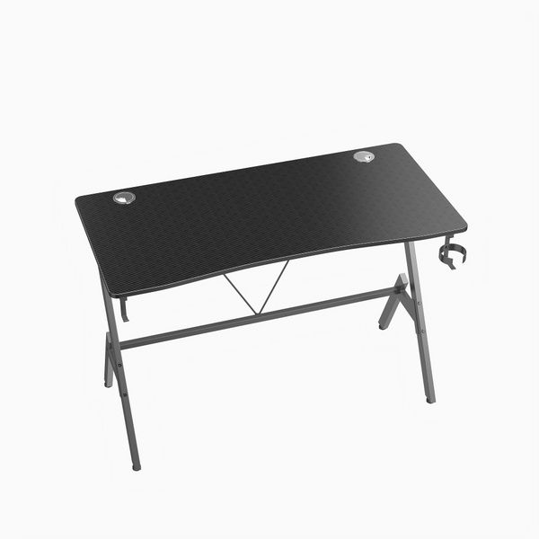 New Carbon Fibre Gaming Desk Cross Frame Angled Racer Table