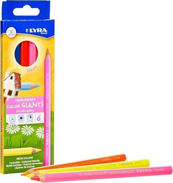 LYRA COLOR GIANTS lacquered Neon hangable box 6pcs