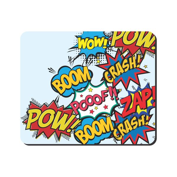 Superhero Mouse Pad - Comic Callouts