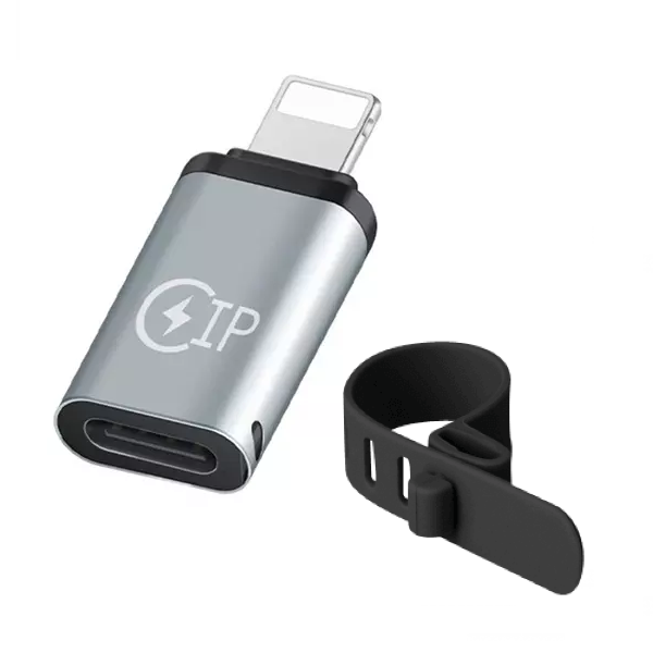 USB Adapter/Convertor - USB C to 8 Pin iPhone connector, with Cable Strap