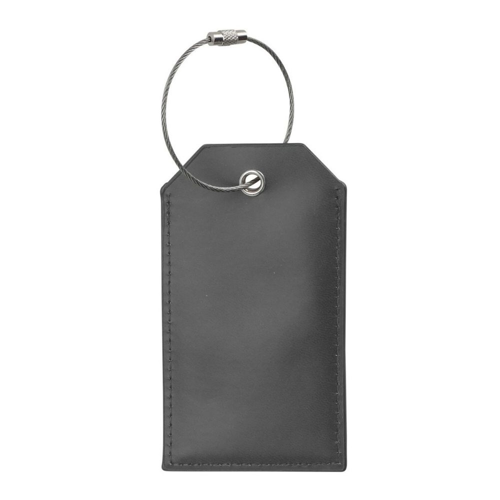 Leather Lightweight Luggage Travel Tag with Iron Wire Lock