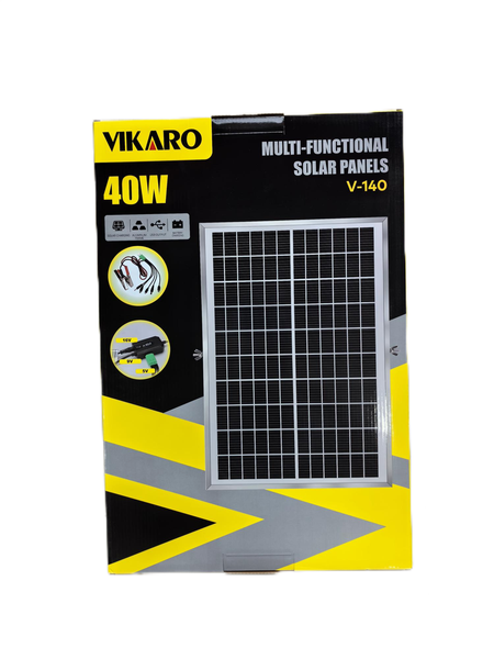 40W Solar Charger - Waterproof Outdoor Emergency Power for Phones