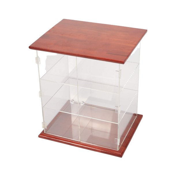Wooden Bread Display With Perspex Doors - 430x350x500mm