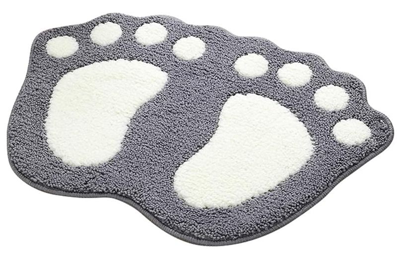 Bathroom Rug Bath Mat Non-Slip Water Absorbent Floor Mat Soft Microfiber