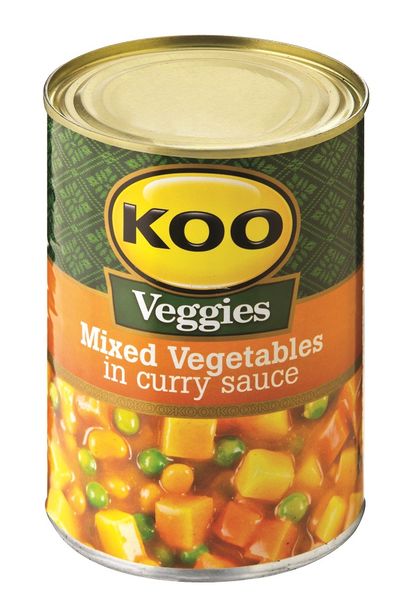 KOO - Mixed Vegetables in Curry Sauce 12x420g