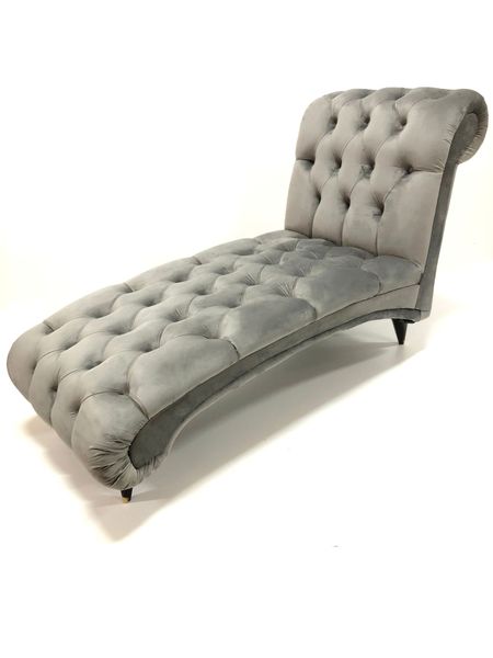 Grey Chaise Lounge Chair image