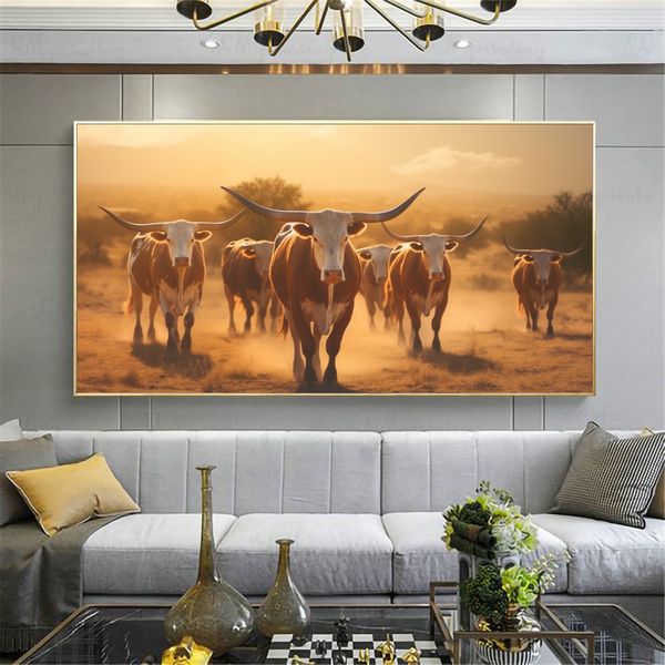 Canvas Wall Decor - Long Horn Ranch - 0516