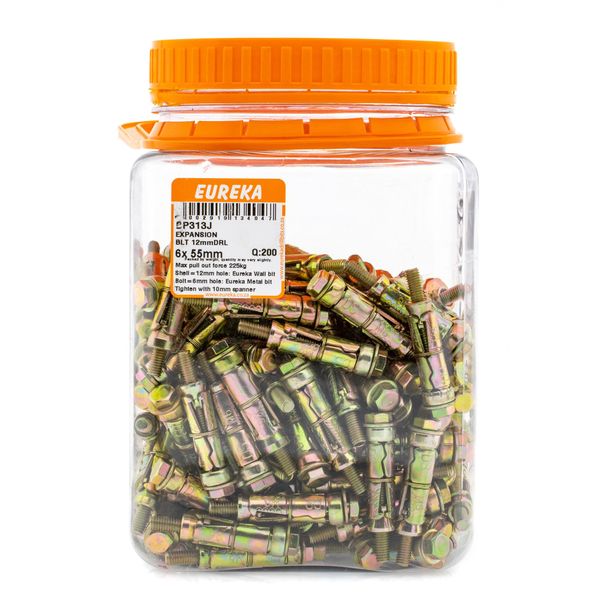 EUREKA Expansion Bolts 6 x 55mm Q:200 BP313J