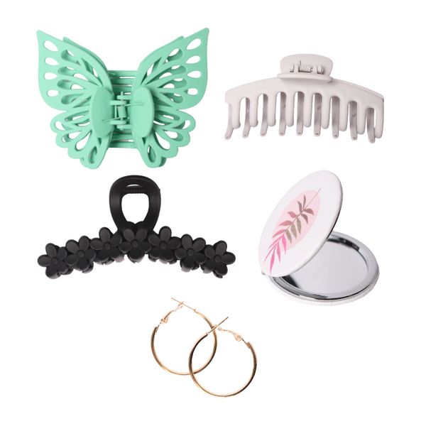 Ladies Spring Accessory Combo &amp; Earrings - Green