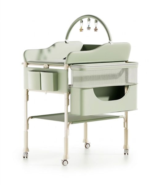 Portable Baby Changing Table, Adjustable Height Foldable Diaper Station