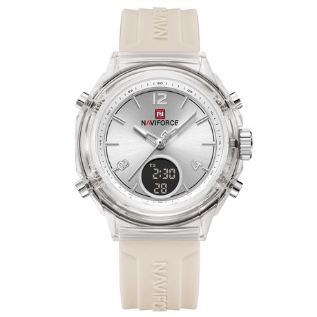 Naviforce Women's Modern Astria Ladies Analogue Quartz Wrist Watch Pearl Image
