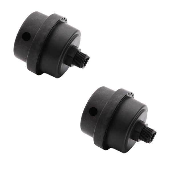 2Pieces 1/4 Inch Air Compressor Silencer Filter with Silencer for Blowers