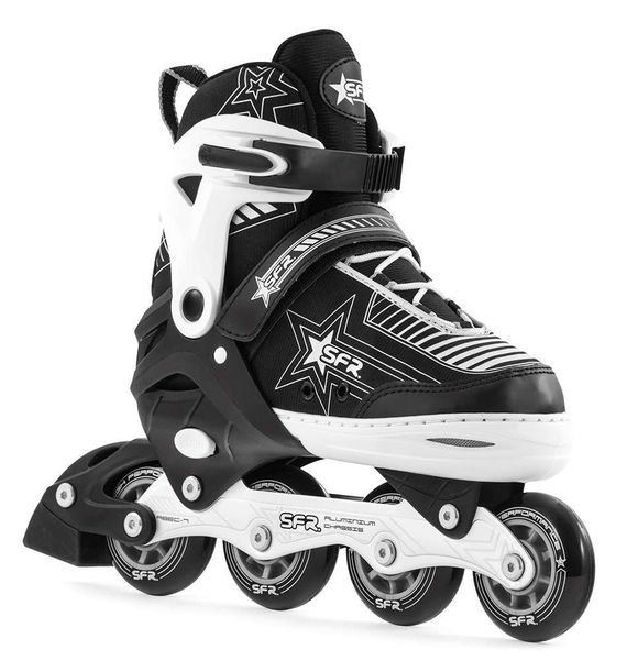SFR Pulsar Adjustable Silver Inline Skates