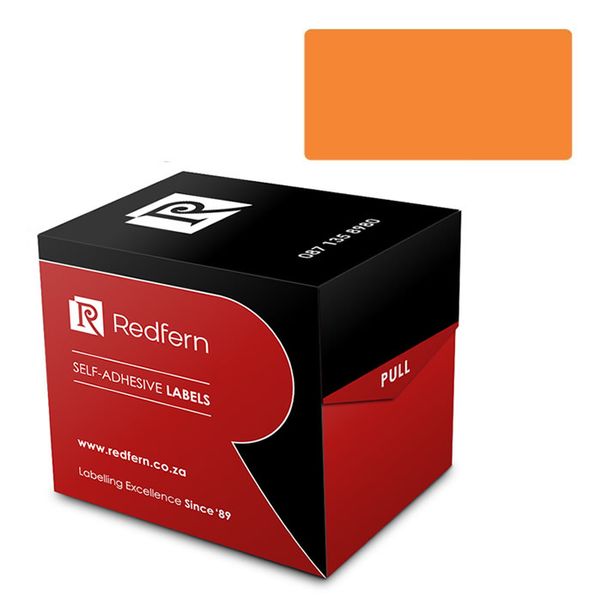 Redfern 32mm x 50mm Color Code Labels - Orange 5's