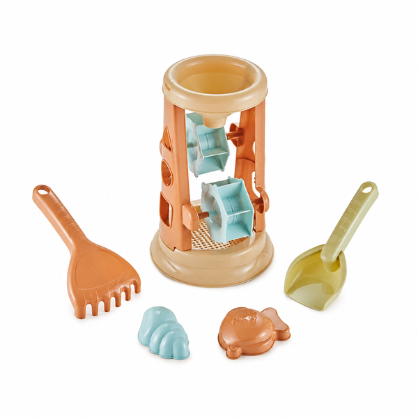 Kids Beach Sand Waterwheel Play Set 5 pieces