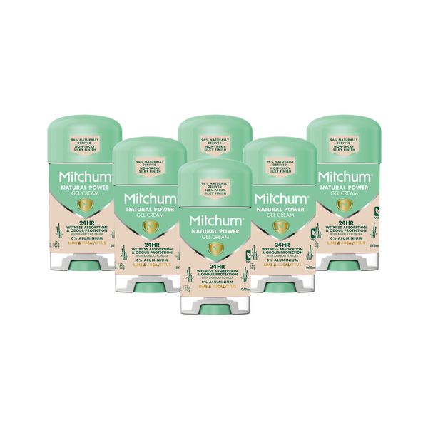 Mitchum Women Lime &amp; Eucalyptus Gel Crème - 63g x 6 Pack