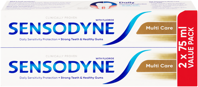 Sensodyne Multi Care Value Pack Toothpaste 2 x 75ml