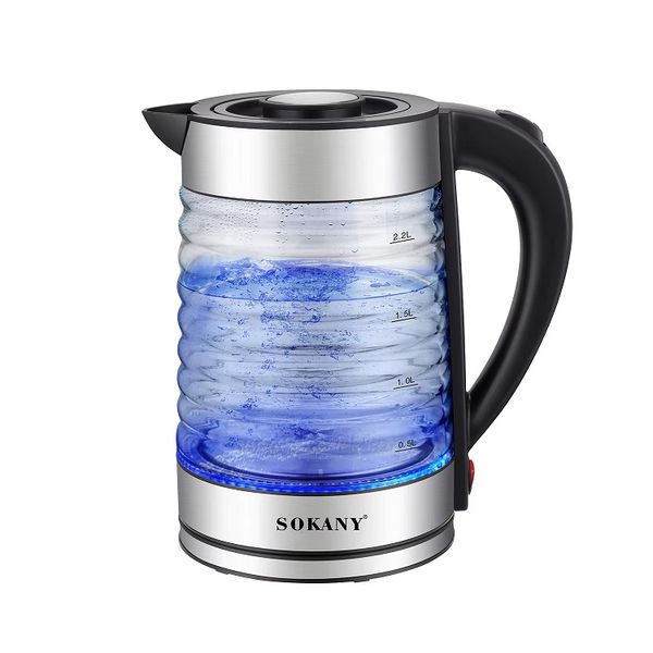 Cordless Glass Electric Kettle with Safety Protection