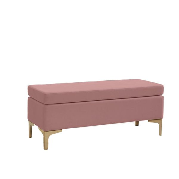 Shellia Pink Upholstered Bench image