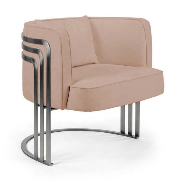 Acacia Sofa Chair Silver Legs