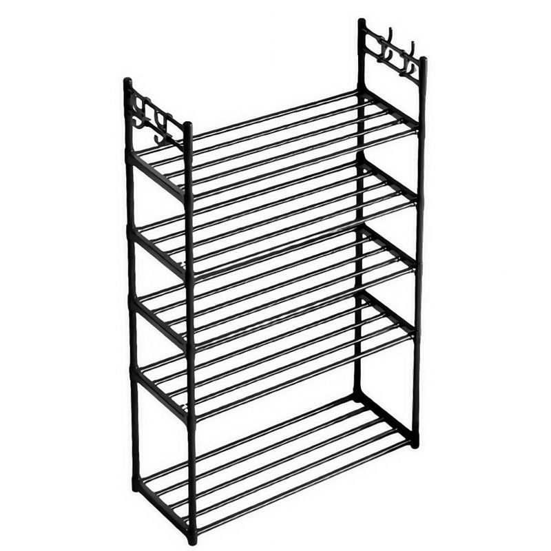 5 Tiers Shoe Rack Organizer for Closet Shoe Cabinet - Black