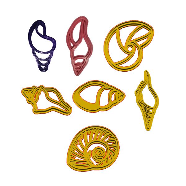 Seashell Cookie Cutter Set 1