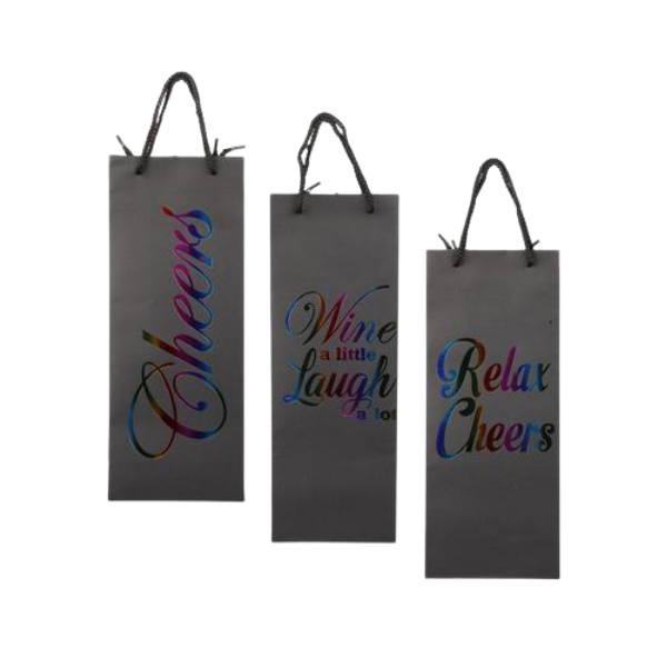 Wine Gift Bags Quotes - Set of 3