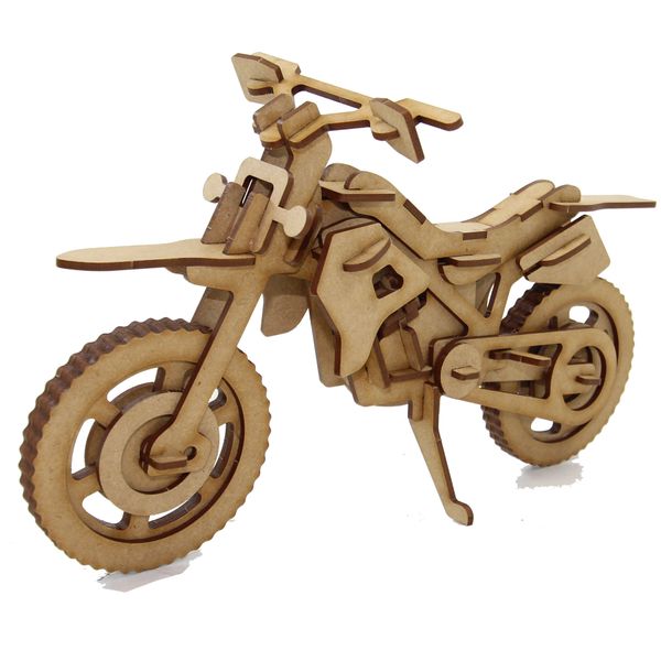 Wow We - 3D Wooden Model | 3D Puzzle | Dirt Bike