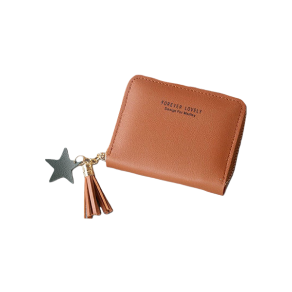 Anti-Theft Leather Credit Card Wallet RFID Zipper Card Organizer Woman