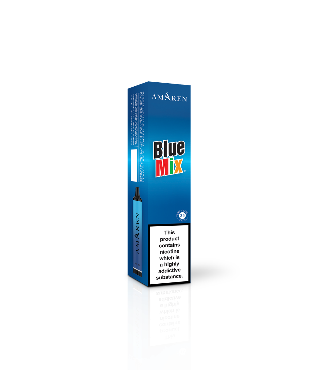 Amaren hubbly flavour disposable vape 3500 puffs blue mix 35mg