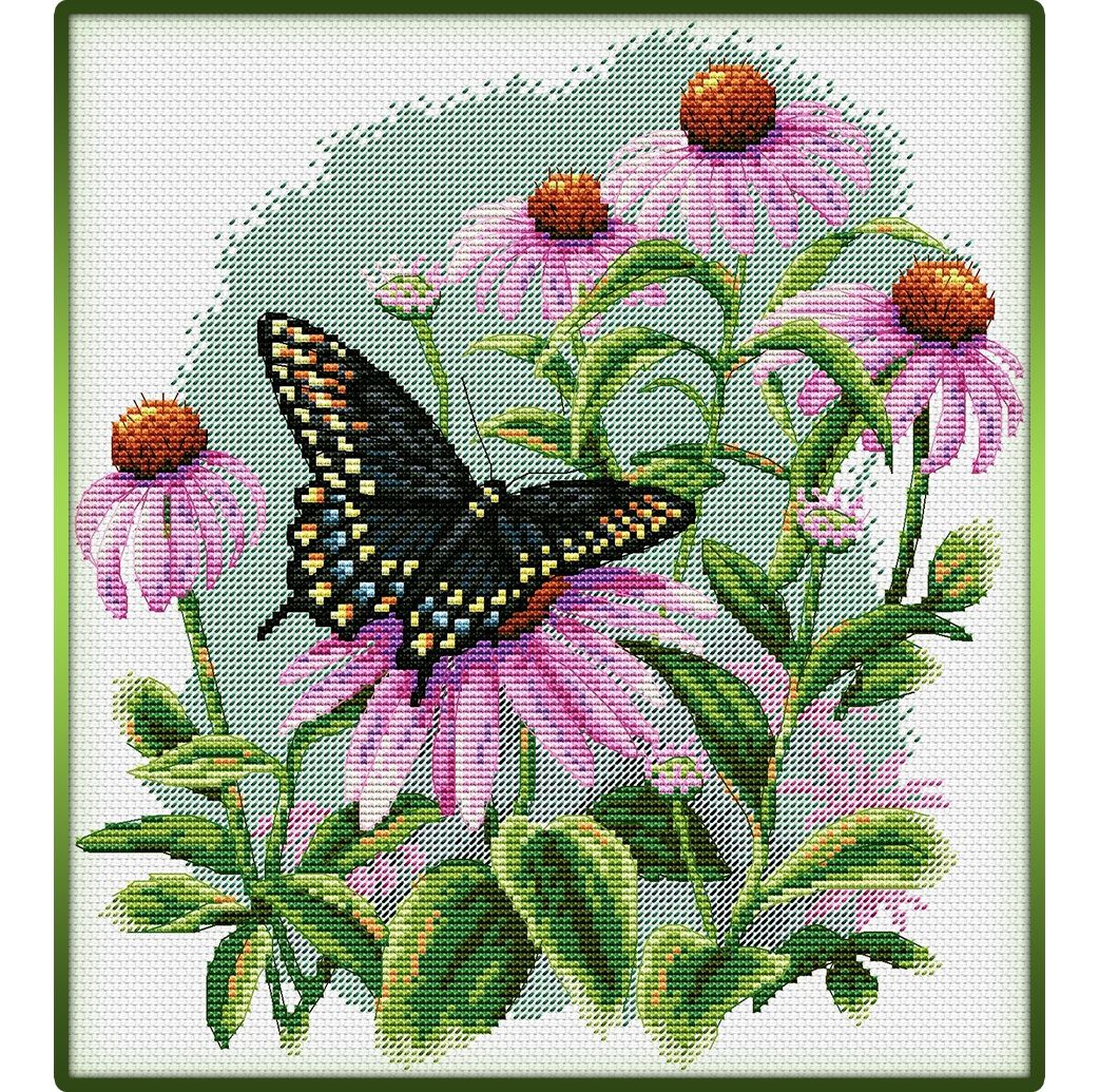 Cross stitch kit- Butterfly and Daisies | Buy Online in South Africa ...