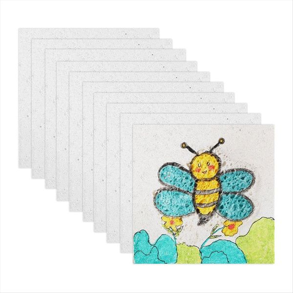 Magic Foam Texture Paper, White Cellulose Card Foam Texture Drawing Paper f
