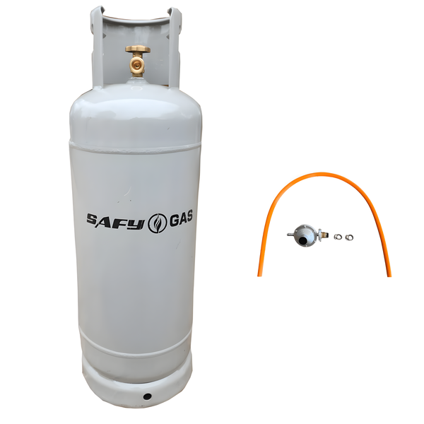 Safy Gas Empty Cylinder 19kg &amp; Regulator &amp; Hose Pipe 2m