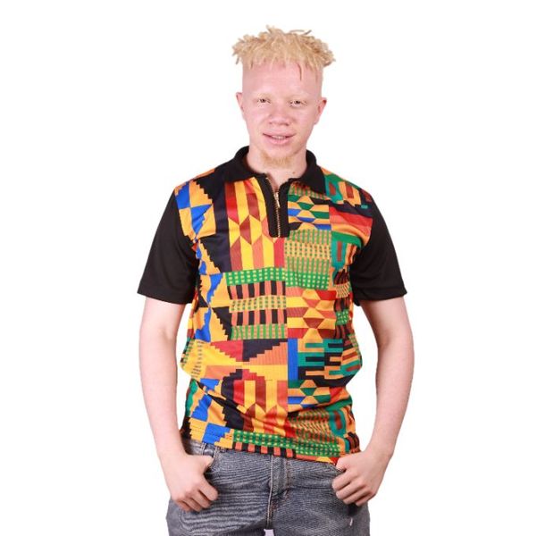 Tribe Afrique Kente African Golf Shirt