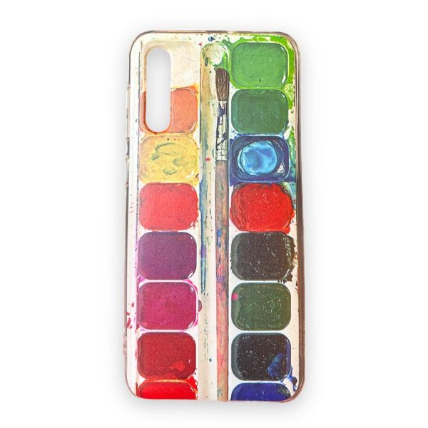 AMA Silicone Protective Case Paint Palette Print For Samsung A50/A30/A50s