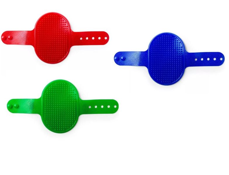 Pack of 3 Soft Pet Grooming Rubber Brushes