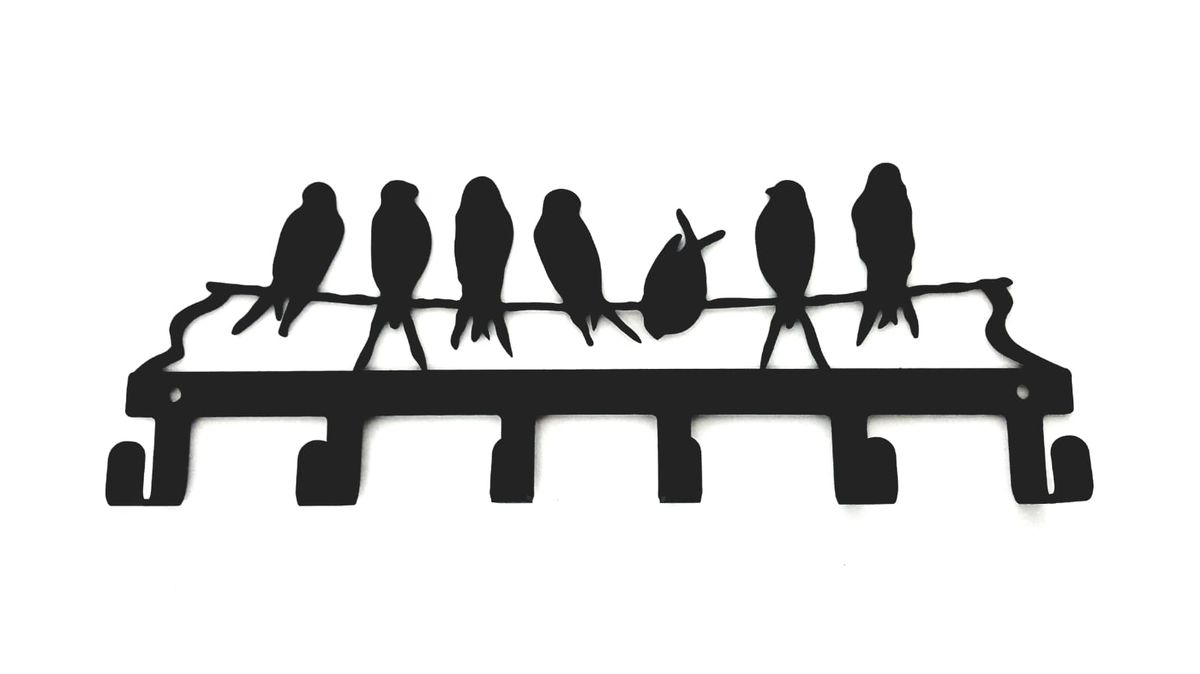 Birds on a branch 6 hook key hook - Black | Shop Today. Get it Tomorrow ...