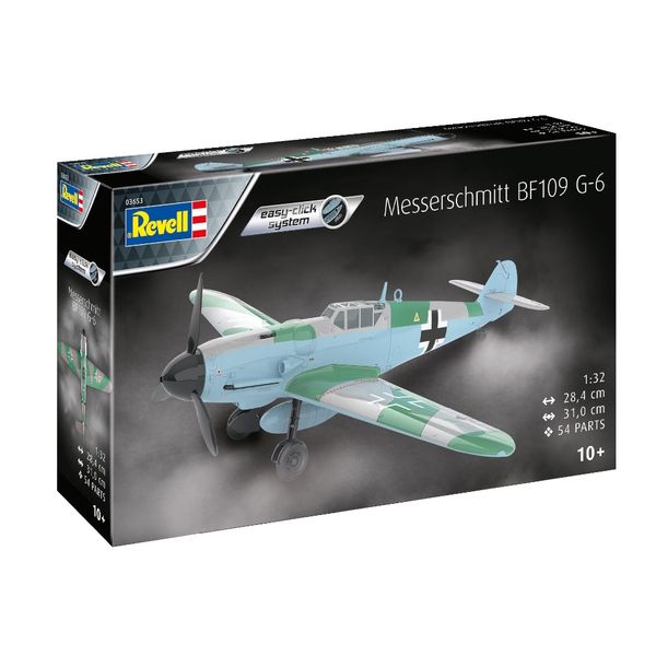 Revell Easy Click 1/32 Messerschmitt Bf109G-6 Plane Plastic Model Kit