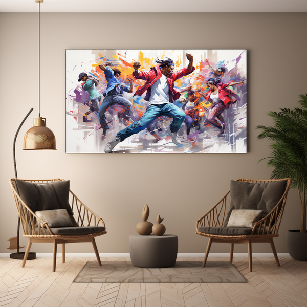 Canvas Wall Art - Street Symphony Graffiti - BK0185