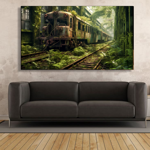 Canvas Wall Art - Train to NoWhere Abstract - IM0105