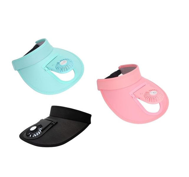 Set Of 3 Breathable 3 Temp Settings Rechargeable Summer Fan Cooling Cap