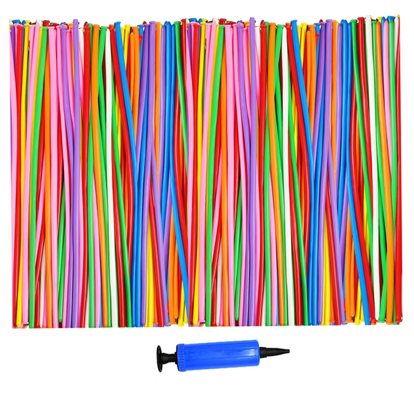 400 Pack 260Q Long Colored Balloons Rainbow For Animal Arch Twisting Magic