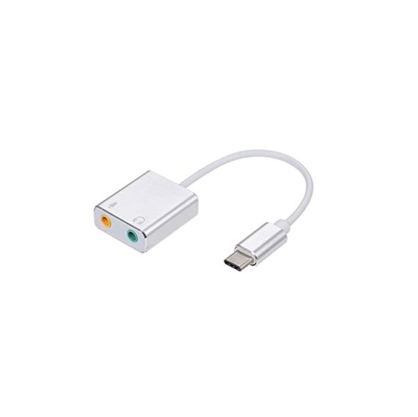 External USB Sound Card Type C USB to 3.5mm Jack USB Audio Adapter