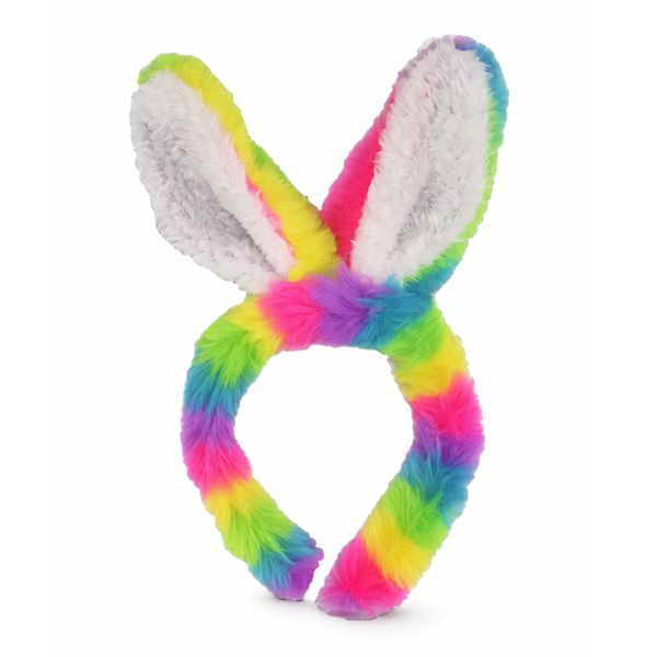 Rainbow Easter Bunny Ears Headband
