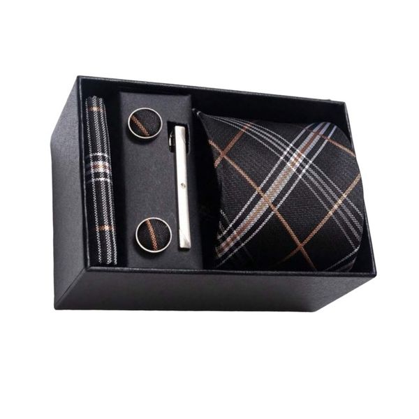 Men Necktie Sets with Bonus Tie Clip Set Of Tie