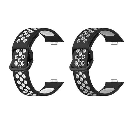 2PCS Silicone Strap Compatible with Huawei Watch Fit 4/3, Soft & Breathable Image
