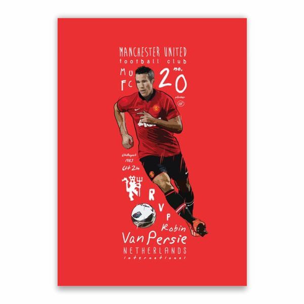 Van Persie Man United Poster - A1